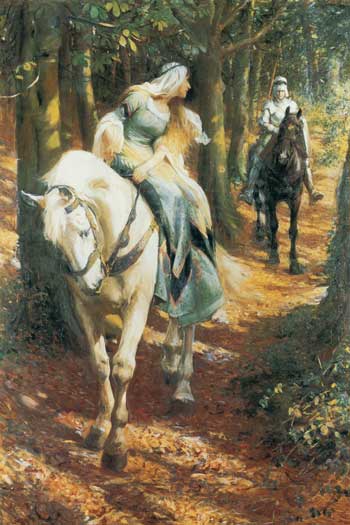 Enid and Geraint | Artist: Rowland Wheelwright